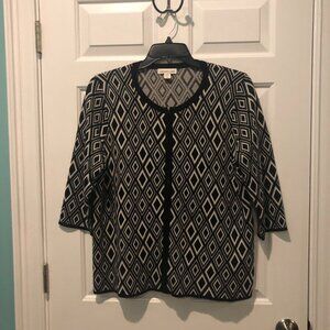 Fall Sweater, Fitted Cut, Geometric Design